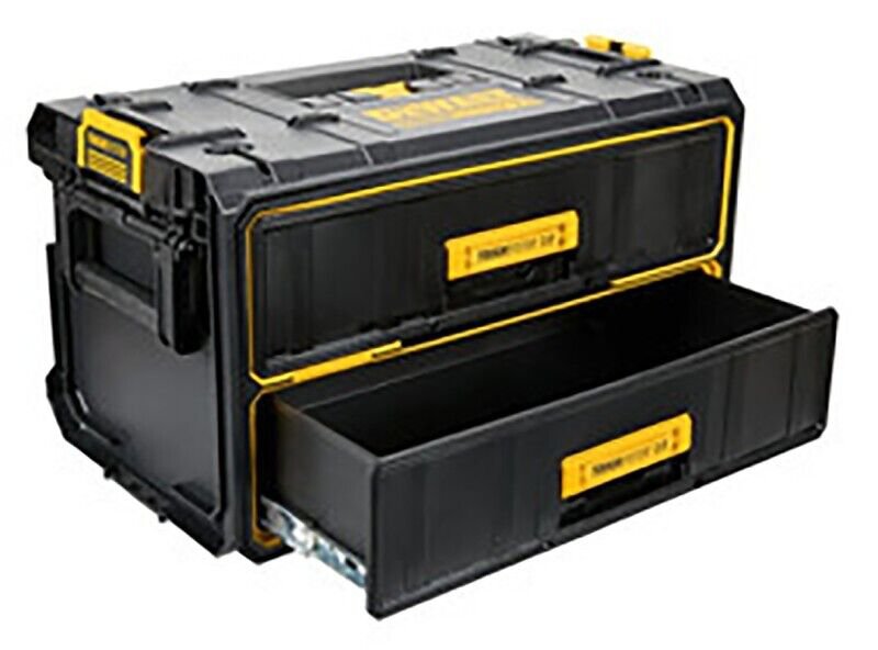 NEW DeWalt DWST08320 ToughSystem 2.0 21.8 in. Tool Box Black/Yellow 2 DRAWERS