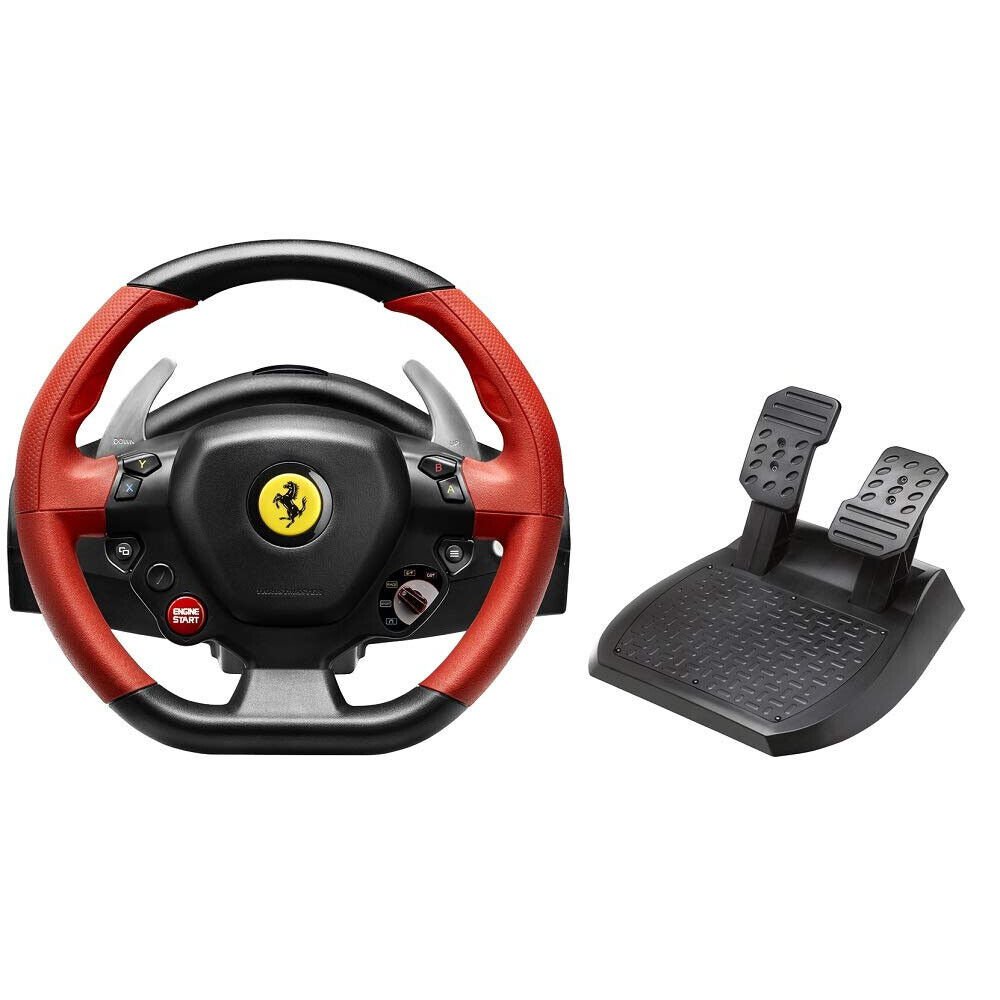 Thrustmaster Ferrari 458 Spider Racing Wheel W/ Pedals for Xbox One & Xbox X