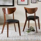 Sumner Wooden Dining Chair in Dark Walnut (Set of 2)