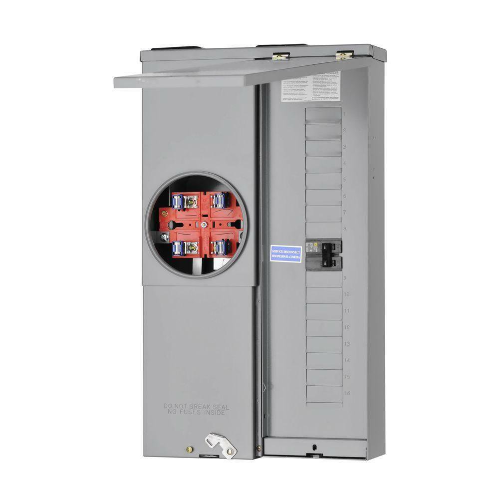100 Amp 16-Space 24-Circuit Outdoor Ring-Type Surface Mount Main Breaker Csed