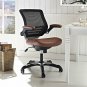 Edge Ergonomic Adjustable Swivel Office Chair In Tan And Black