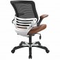 Edge Ergonomic Adjustable Swivel Office Chair In Tan And Black
