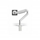 HUMANSCALE M2.1 Single Monitor Clamp Mount, Silver With Gray Trim Q-M21CMSBTB