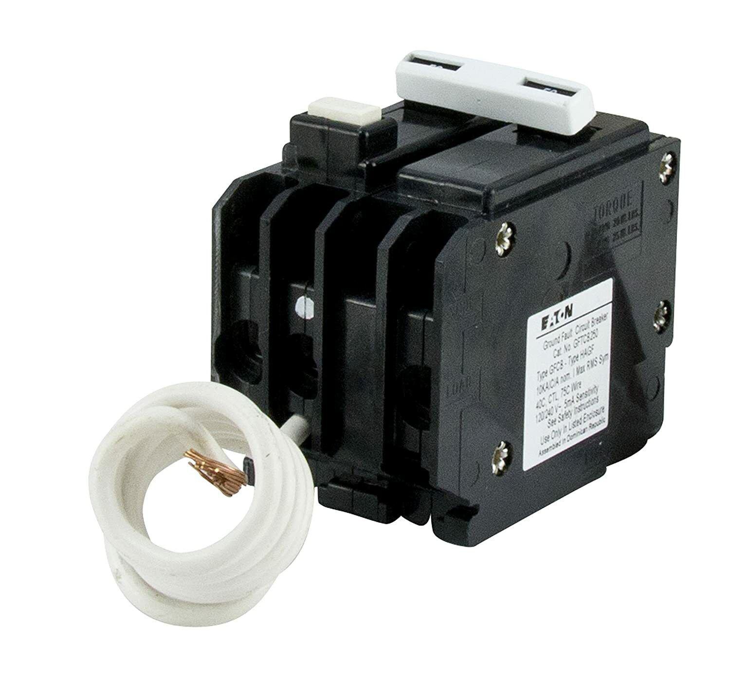 New Eaton Gftcb230 30 Amp Double Pole Gfi Breaker Ground Fault 7120074