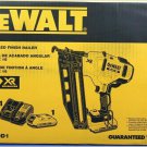 NEW Dewalt DCN660D1 16-Guage 20-Volt 2-1/2"" Cordless Angled Finish Nailer kit