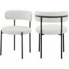 Beacon Cream Boucle Fabric Dining Chair (Set Of 2)