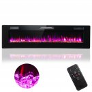 68"" Ultra-Thin Electric Fireplace w/5-Level Brightness & Speed &2 Heating Levels