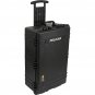 Waterproof Carry-On-Case With Yellow/Black Divider Set Wheels - Black