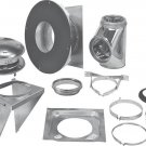 208622 8"" Insulated Sure-Temp Chimney Pipe Thru-The-Wall Kit 9518648