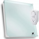 EconoHome Wall Mount Space Heating Panel Thermostat and Glass Heat Guard Cover