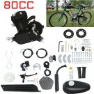 New 26"" 80cc 2-Stroke Bike Gas Motor Engine Kit Cycle Motorized Bicycle Black