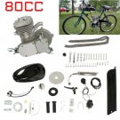 Full Set 24""/26"" 80cc 2-Stroke Bike Gas Motor Engine Kit Cycle Motorized Bicycle