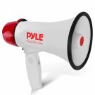Pyle Megaphone Speaker PA Bullhorn - Built-in Siren - 20 Watt Adjustable
