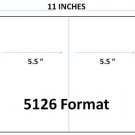 Generic Blank Half Sheet Labels (8-1/2"" x 5-1/2"") 200 / Pack - 7 Packs