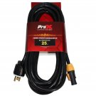 ProX 25FT 12AWG 120VAC Male Edison NEMA 5-15P to TRUE1 powerCON Cable idjnow