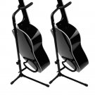 2 x Music Folding Stand Padded for Acoustic Electric Bass Guitar Studio Hanger