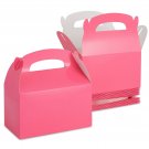 24-Pack Pink Gable Boxes with Handles for Birthdays 6.2 x 3.5 x 3.6 In