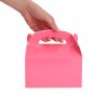 24-Pack Pink Gable Boxes with Handles for Birthdays 6.2 x 3.5 x 3.6 In