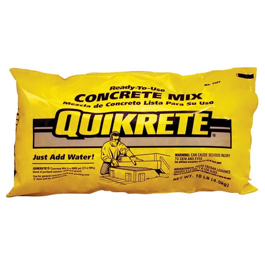 Quikrete 110110 ReadyToUse Concrete Mix, 10 Lbs