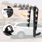 4-Bike Carrier Rack Hitch Mount 2"" Receiver Swing Down Bicycle Car Truck SUV
