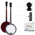 New Metal 5-string Full Size Allen Wrench Banjo With Back 24 Brackets Head