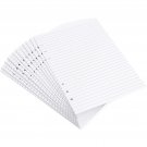 250x Lined Filler Paper Binder Notebook Papers 6 Hole Punch 5.5 x 8.5"", White A5