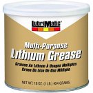 Lubrimatic 11316 1 Pack Multi-Purpose Lithium Grease, 16 oz. Can, Amber