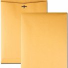 Brown Kraft Catalog Clasp Envelopes, Gummed Seal, 10 x 13, 25 Each