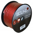 SoundBox CW4-100R, 4 Gauge 100' CCA Amplifier Power / Ground Amp Wire Spool, Red