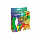 maxell 190132 Multi-Color CD & DVD Sleeves - 100 Pack (CD-403)