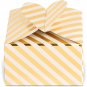 Gold Foil Striped Party Favor Gift Boxes (2.6 x 2.6 x 1.6 Inches, 100 Pack)