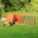 A-Frame House Chicken Coop Run Cage Outdoor Indoor Hen House Bunny Cage