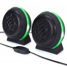 LED Gaming Speakers with In-Line Volume Control & Powerful 5W Drivers