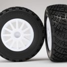 Traxxas 7473R Tires & wheels assembled white gravel pattern S1