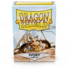 Matte Ivory Case Display Dragon Shield Standard Size Sleeves - 10 Packs