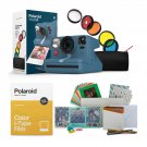 Polaroid NOW Plus Instant Film Camera Calm Blue Gray Blue Bundle