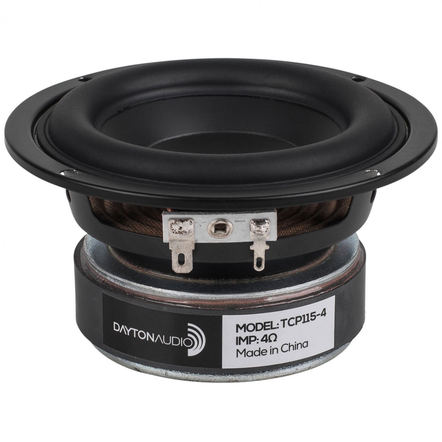 Dayton Audio TCP115-4 4"" Treated Paper Cone Midbass Woofer 4 Ohm