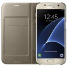 Samsung Galaxy S7 Case LED View Flip Cover - Gold