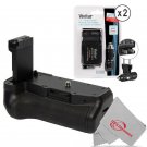 Vivitar VIV-PG-T7I Battery Grip for Canon T7I + Two CB-E17 Replacement Battery