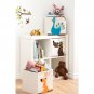 3 Sprouts Children's Foldable Fabric Storage Cube Box Soft Toy Bin, Blue Peacock