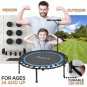 SereneLife SLELT418 Fitness Exercise Mini Trampoline - 35.4"" inch, W/ Bar Handle