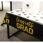 6 Pack Congrats Graduation Party Tablecloth Table Cover for Men Women, 54 x 108""