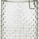 Amici Home Emma Jade Hobnail Medium Hermetic Preserving Jar, 36 oz - Clear/Jade