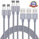 Android Charger Cable, 2x6FT 2x10FT Extra Long Nylon Braided High Speed 2.0 U...