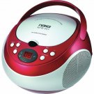 Naxa Portable CD Player with AM/FM Stereo Radio - Red