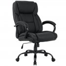 High-back Big and Tall Office Chair PU Leather Executive Chair w/ Lumbar Support