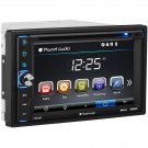 Planet Audio P9630B Double DIN Touchscreen Bluetooth In Dash Vehicle DVD Player