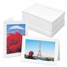 48 Pack Photo Insert Cards with Envelopes, White, 4x6 In