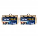 TimberTote TripleTorch One Log Campfire Fire Wood Log with 3 Chimneys (2 Pack)