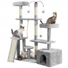 Multilevel Cat Tree Tower Direction Changeable Sisal Scratching Posts 53.5in